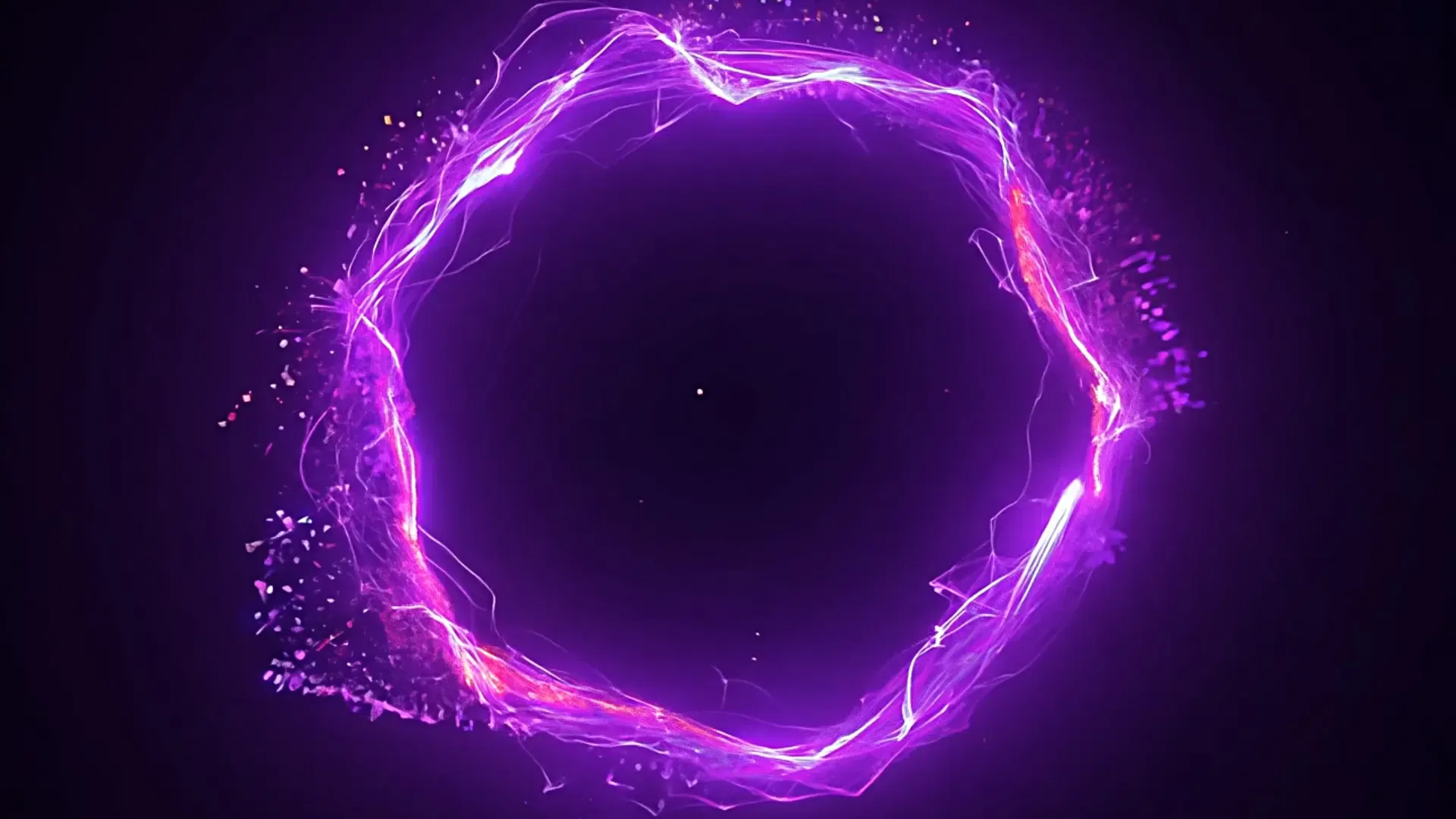 Futuristic Purple Energy Ring Overlay for Sci-Fi Logo Animation